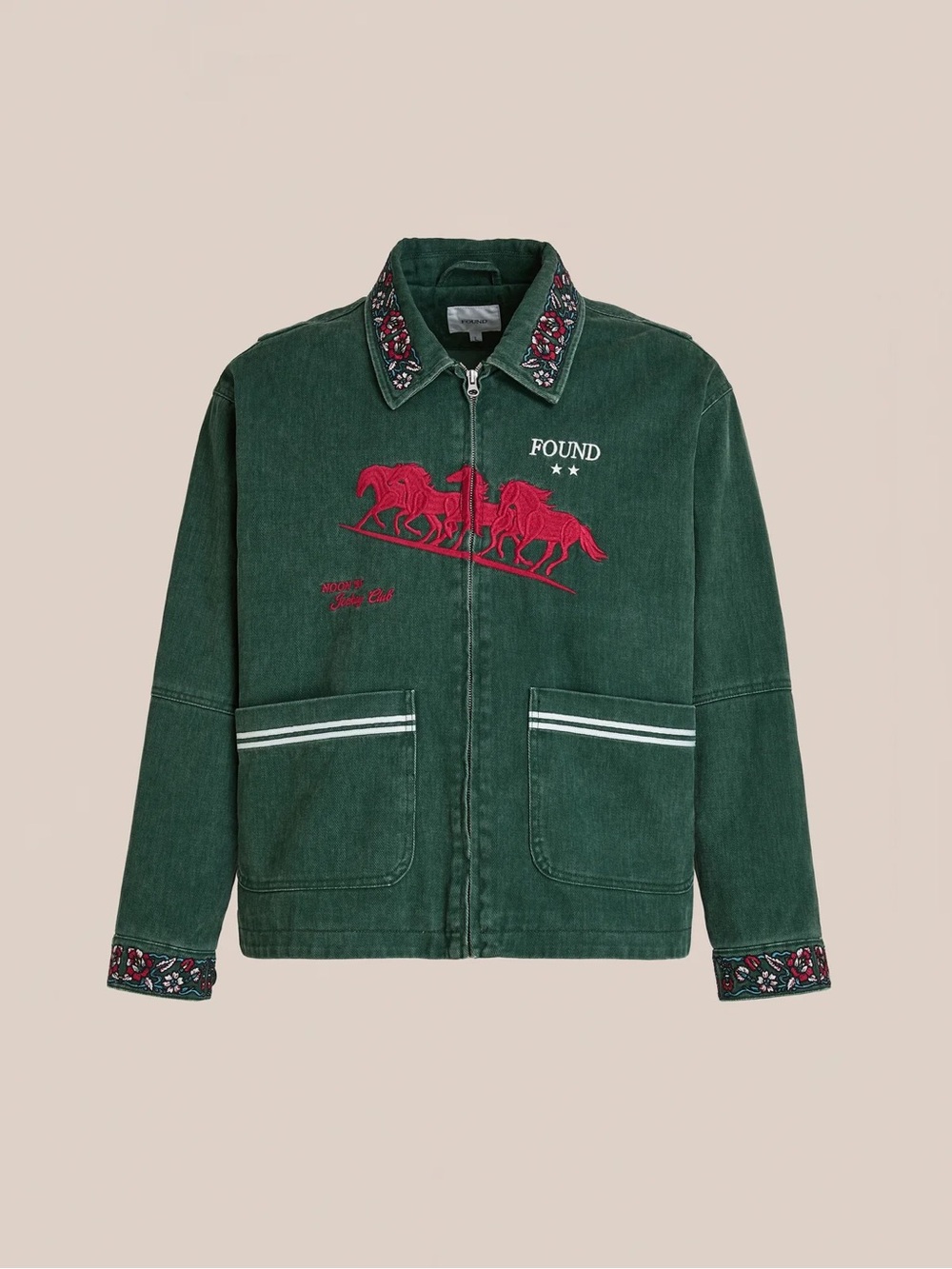Found Green Embroidered Jacket (Sold out Online)